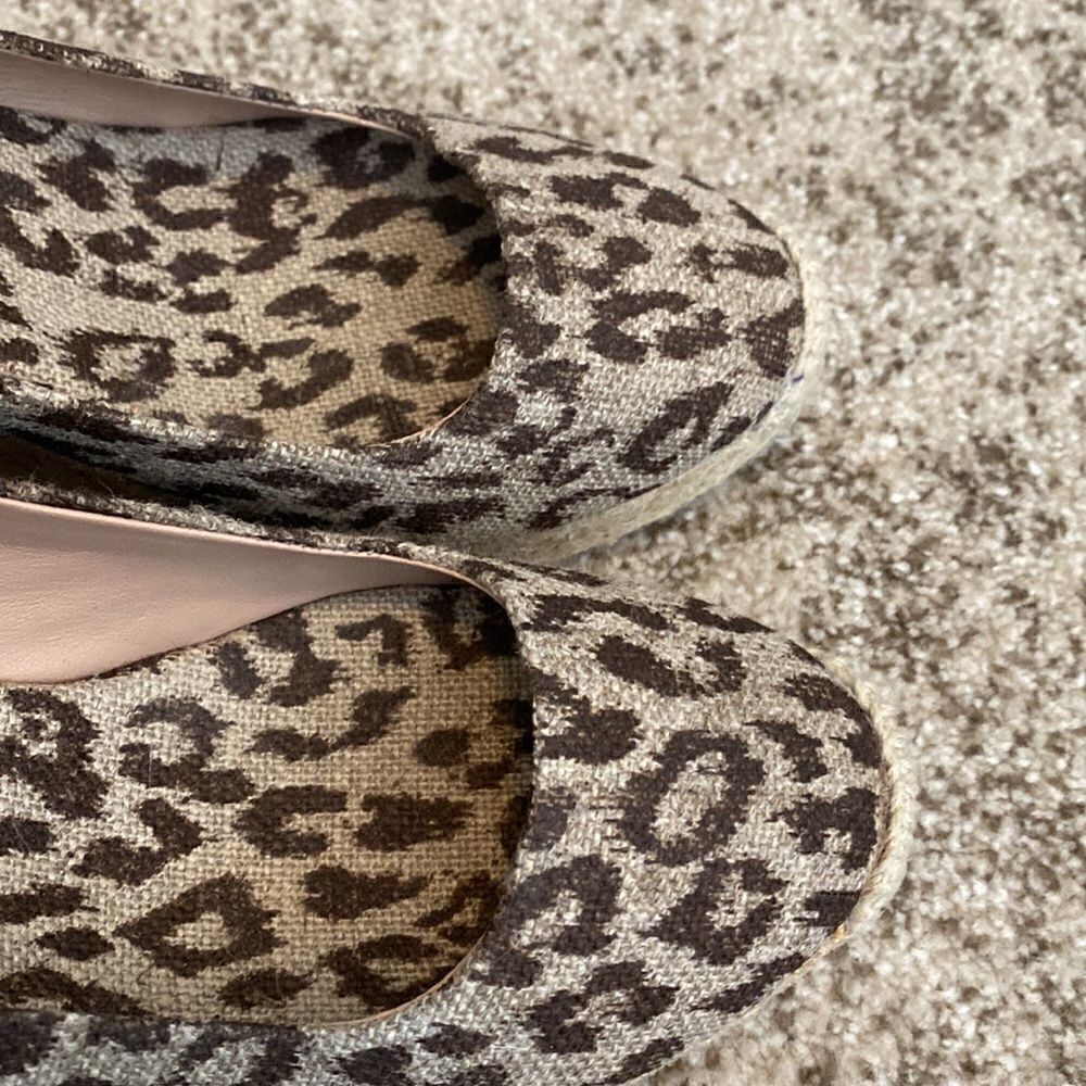 J. Crew Leopard Wedge Seychelles 6 - Picture 3 of 8